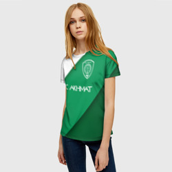 Женская футболка 3D ФК Ахмат - город грозный - фото 2