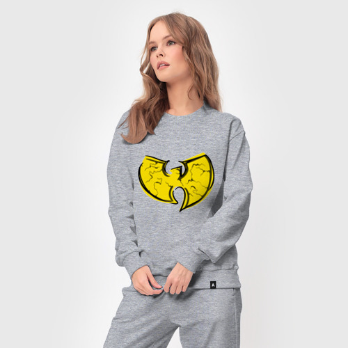 Женский костюм хлопок Style Wu-Tang, цвет меланж - фото 5