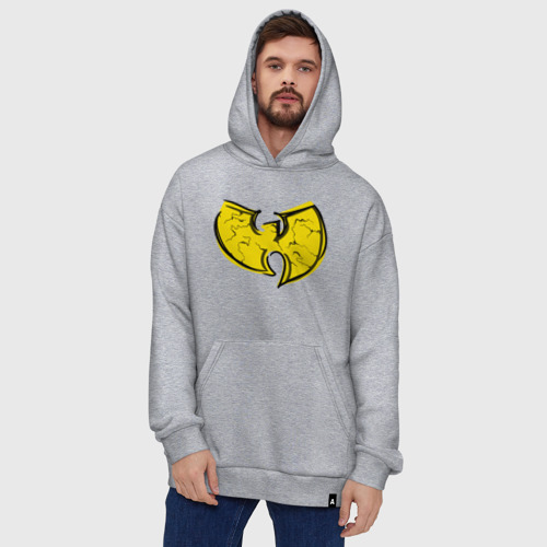 Худи SuperOversize хлопок Style Wu-Tang, цвет меланж - фото 5