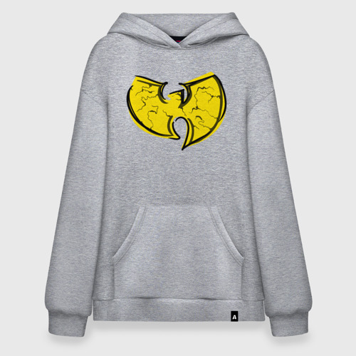 Худи SuperOversize хлопок Style Wu-Tang, цвет меланж