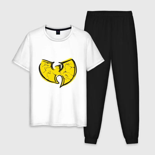 Мужская пижама с белой футболкой хлопок Style Wu-Tang