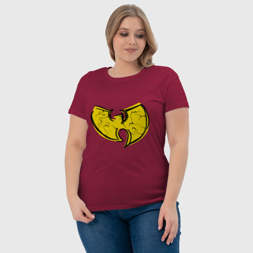 Женская футболка хлопок Style Wu-Tang, цвет маджента - фото 6