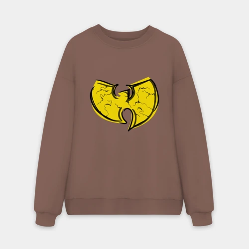 Мужской свитшот oversize без начеса хлопок Style Wu-Tang