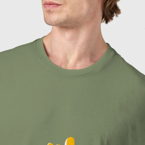 Мужская футболка хлопок Wu-Tang Red, цвет авокадо - фото 6