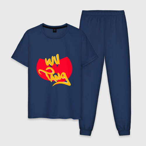 Мужская пижама хлопок Wu-Tang Red, цвет темно-синий