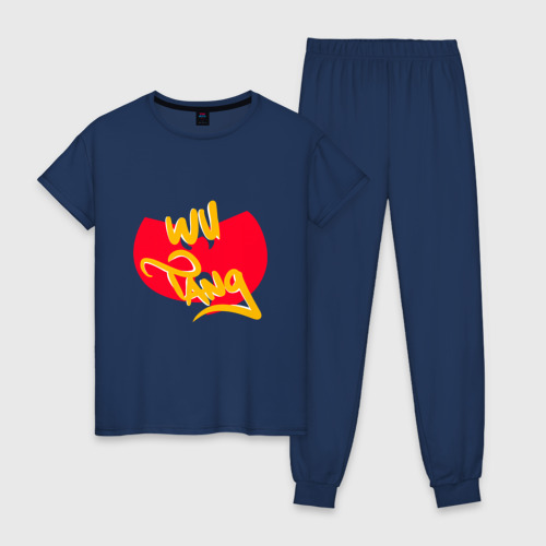 Женская пижама хлопок Wu-Tang Red, цвет темно-синий