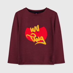 Детский лонгслив хлопок Wu-Tang Red