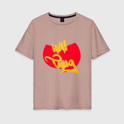 Женская футболка хлопок Oversize Wu-Tang Red