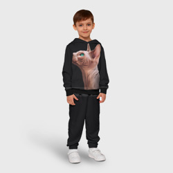 Детский костюм с толстовкой 3D Кот канадский сфинкс - фото 2