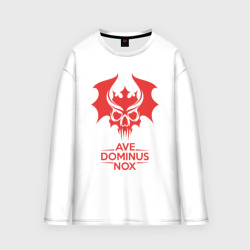 Женский лонгслив oversize хлопок Ave Dominus Nox клич повелителей ночи