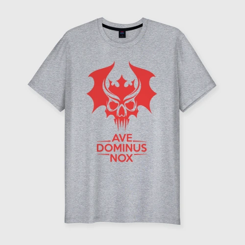Мужская футболка хлопок Slim Ave Dominus Nox клич повелителей ночи