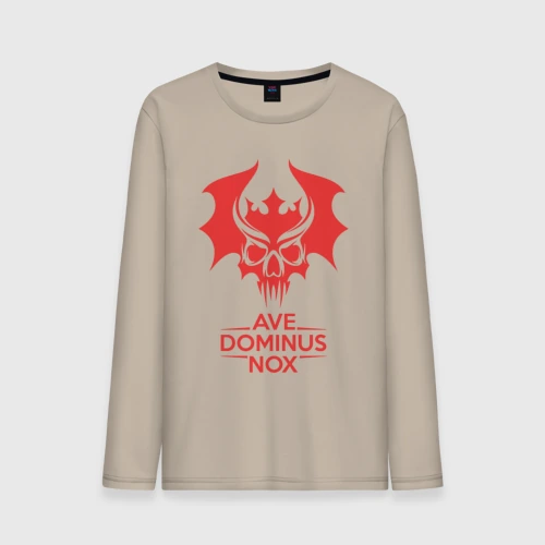 Мужской лонгслив хлопок Ave Dominus Nox клич повелителей ночи