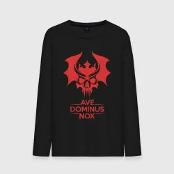 Мужской лонгслив хлопок Ave Dominus Nox клич повелителей ночи