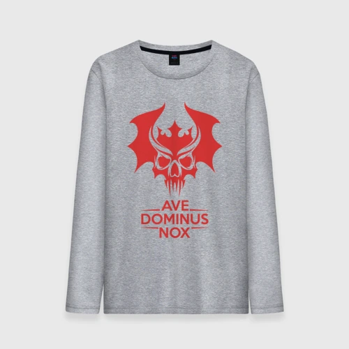 Мужской лонгслив хлопок Ave Dominus Nox клич повелителей ночи