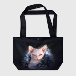 Пляжная сумка 3D Кошка сфинкс