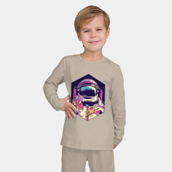 Детская пижама с лонгсливом хлопок Космическая еда - фото 2