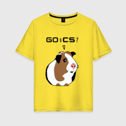 Женская футболка хлопок Oversize Типичный геймер CS:GO