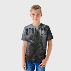 Детская футболка 3D Сталкер 2 - монолит - фото 2