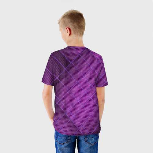 Детская футболка 3D с принтом Фанат ФК Уфа, вид сзади #2