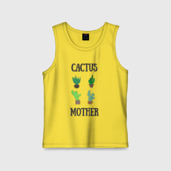 Детская майка хлопок Cactus Mother, Мать кактусов