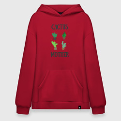 Худи SuperOversize хлопок Cactus Mother, Мать кактусов