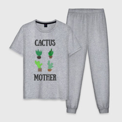 Мужская пижама хлопок Cactus Mother, Мать кактусов