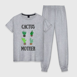 Женская пижама хлопок Cactus Mother, Мать кактусов