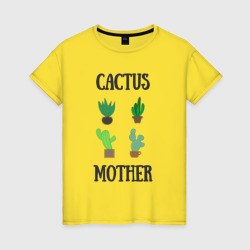 Cactus Mother, Мать кактусов – Футболка из хлопка с принтом купить со скидкой в -20%