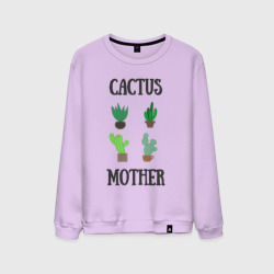 Мужской свитшот хлопок Cactus Mother, Мать кактусов