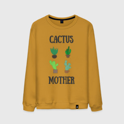 Мужской свитшот хлопок Cactus Mother, Мать кактусов