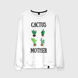 Мужской свитшот хлопок Cactus Mother, Мать кактусов