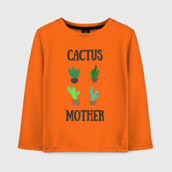 Детский лонгслив хлопок Cactus Mother, Мать кактусов