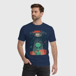 Мужская футболка хлопок Mars Alien - фото 2
