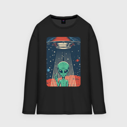 Женский лонгслив oversize хлопок Mars Alien