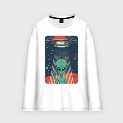 Женский лонгслив oversize хлопок Mars Alien