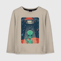 Детский лонгслив хлопок Mars Alien