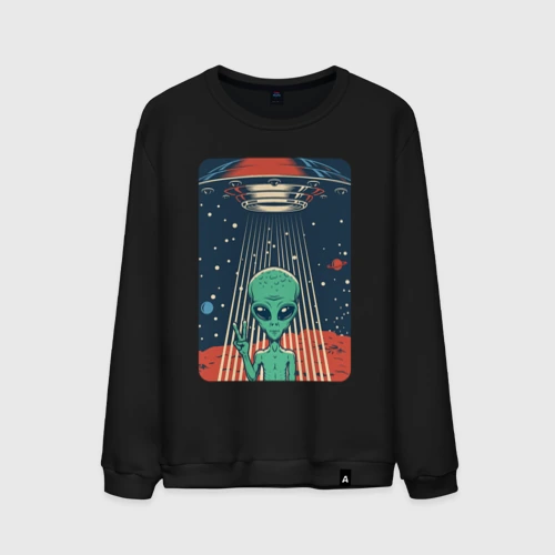 Мужской свитшот хлопок Mars Alien