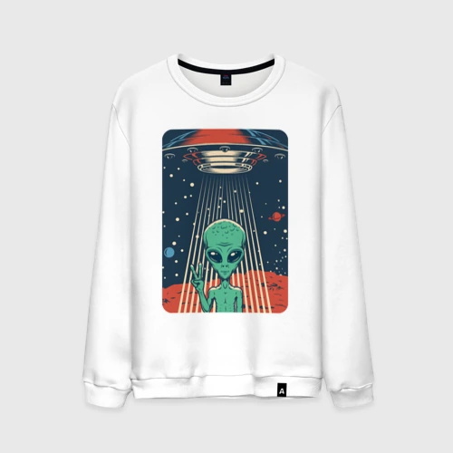 Мужской свитшот хлопок Mars Alien