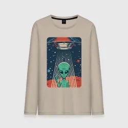 Мужской лонгслив хлопок Mars Alien