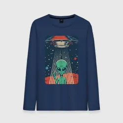 Мужской лонгслив хлопок Mars Alien