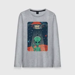 Мужской лонгслив хлопок Mars Alien