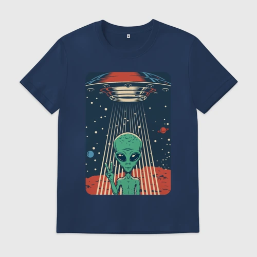 Мужская футболка хлопок Mars Alien