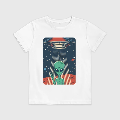 Детская футболка хлопок Mars Alien