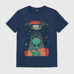 Мужская футболка хлопок Mars Alien