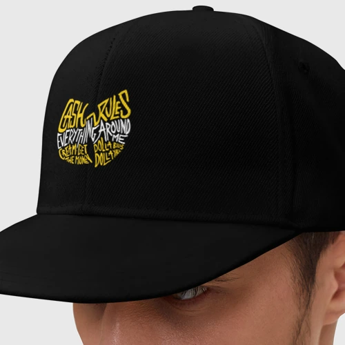 Кепка снепбек с прямым козырьком Cream Wu-Tang