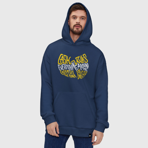 Худи SuperOversize хлопок Cream Wu-Tang, цвет темно-синий - фото 5