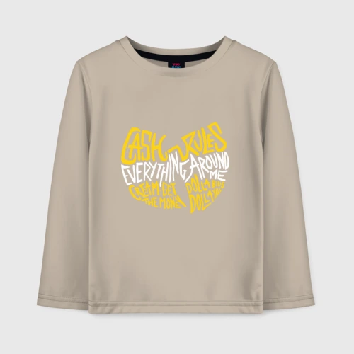 Детский лонгслив хлопок Cream Wu-Tang