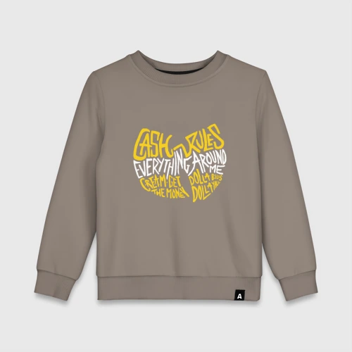 Детский свитшот хлопок Cream Wu-Tang