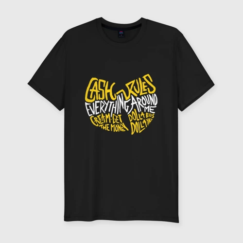 Мужская футболка хлопок Slim Cream Wu-Tang