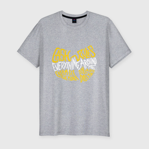 Мужская футболка хлопок Slim с принтом CREAM Wu-Tang, вид спереди #2